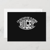 IDはむしろ遊Beのラグビー ポストカード (正面/裏面)