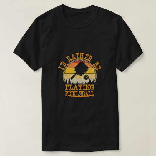 Idはむしろ遊Pickleball Tシャツ (デザイン正面)