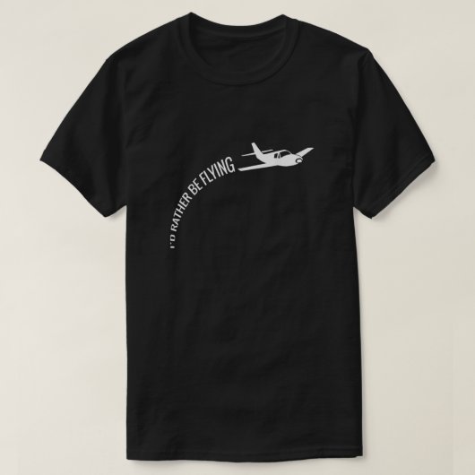 IDはむしろ飛行機の飛んでいるパイロットTシャツ Tシャツ (デザイン正面)