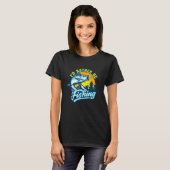 Idはむしろ魚釣り魚釣りポールレイクバスフィッシュF Tシャツ (正面フル)
