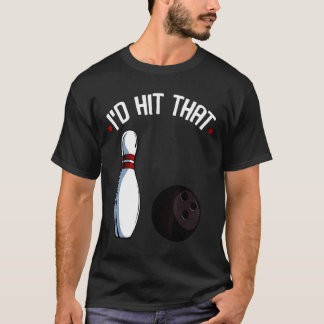 Idは、そのボーリングスポーツゲームストライキをヒット Tシャツ