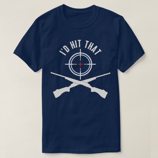 IDは、その粘土射撃、 発砲粘土ターゲット Tシャツ (デザイン正面)