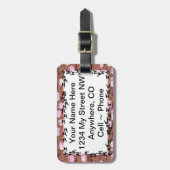 IDは~ピンクのPiggysに付けます ラゲッジタグ (正面縦)