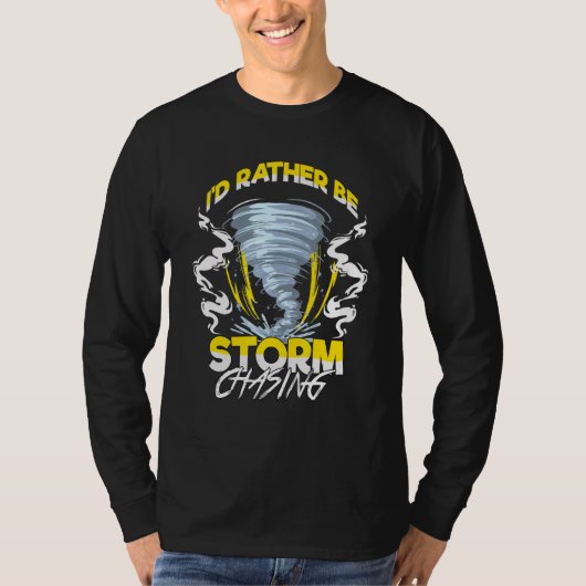 Idむしろ嵐はチェザートルネドハンターを追いかけている Tシャツ (正面)