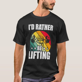 Idむしろ持ち上げボディビル重量挙げ Tシャツ