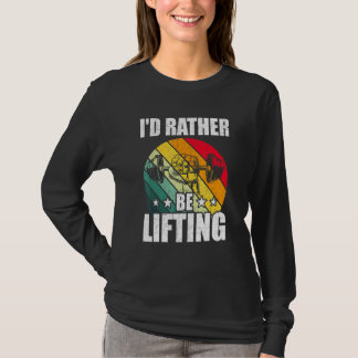 Idむしろ持ち上げボディビル重量挙げ Tシャツ