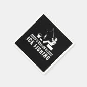 Idむしろ氷の魚釣りロッド漁師フィッシャギフト スタンダードカクテルナプキン (角)