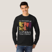 Idむしろ登山山エベレストヴィンテージハイキング Tシャツ (正面フル)