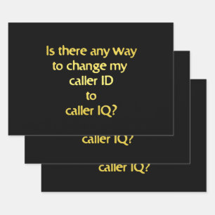 IDをIQに変えてみてねジョーク ラッピングペーパーシート