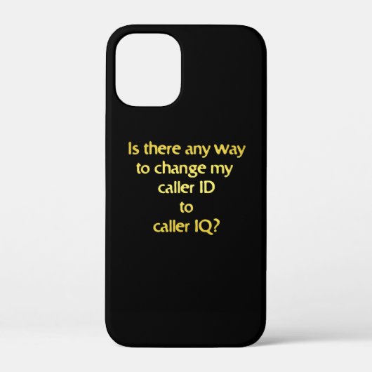 IDをIQに変えてみてねジョーク Case-Mate iPhoneケース (裏面)