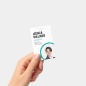 IDカードモダンミニマリストの緑のスタッフ従業員 バッジ (手持ち)