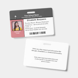 IDカード バーコード 生徒 学生 学校 バッジ
