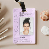 IDカーモダンドオフィスのスタッフ従業員ビジネス バッジ