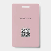 IDカーモダンドカスタムロゴ写真QRコード会社 バッジ (裏面)