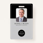 IDカーモダンド会社のロゴQR社員 バッジ (正面)