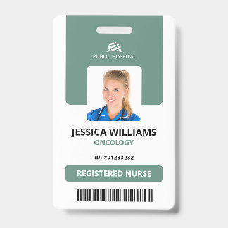 IDカーモダンド病院スタッフ登録ナース バッジ