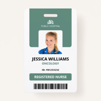 IDカーモダンド病院スタッフ登録ナース バッジ