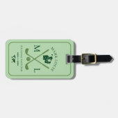 IDセージカスタムグリーンラベルforゴルファー ラゲッジタグ (正面横)