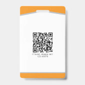 IDバッジシンプルロゴテンプレート バッジ (裏面)