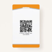 IDバッジシンプルロゴテンプレート バッジ (裏面)