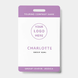 IDバッジテンプレート子ども学校旅行ミュージックツアー バッジ