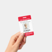 IDバッジパーソナライズされた病院従業員名タグ バッジ (手持ち)