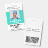 IDバパーソナライズされたッジ病院従業員名タグ バッジ (正面＆裏面)