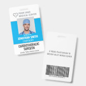 IDバパーソナライズされたッジ病院従業員名タグ バッジ (正面＆裏面)