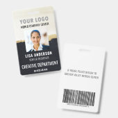 IDバパーソナライズされたッ企業のジ従業員名タグ バッジ (正面＆裏面)