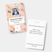 IDパーソナライズされた写真バッジ両面 バッジ (正面＆裏面)