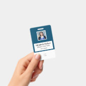 IDパーソナライズされた写真バッジ両面 バッジ (手持ち)