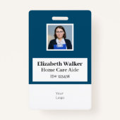 IDパーソナライズされた写真バッジ両面 バッジ (正面)