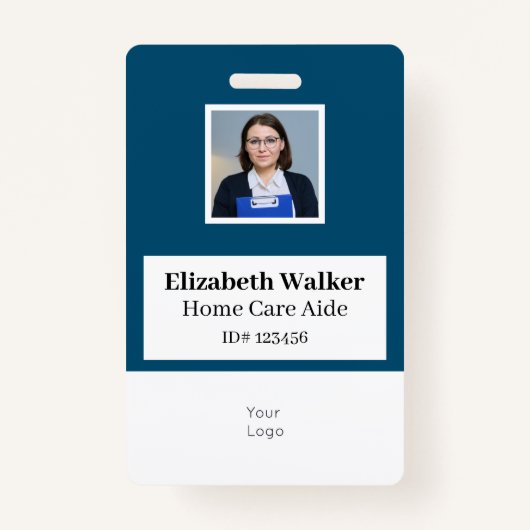 IDパーソナライズされた写真バッジ両面 バッジ (正面)