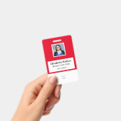 IDフォトパーソナライズされたバッジ両面 バッジ (手持ち)