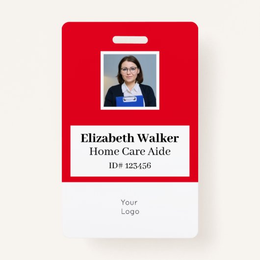 IDフォトパーソナライズされたバッジ両面 バッジ (正面)