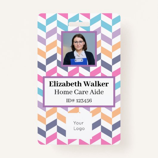 IDフォトパーソナライズされたバッジ両面 バッジ (正面)