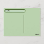 IDボックス付きポストクロッシングフロリダアリゲーター ポストカード (裏面)