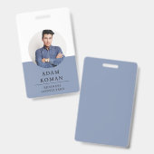 IDモダンカード |ミニマリスト・ビジネス・コンサルタント バッジ (正面＆裏面)