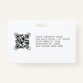 IDモダンカード |ロゴフォトビジネス従業員ID B バッジ (裏面)