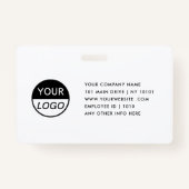 IDモダンカード |ロゴフォトビジネス社員のバッジ バッジ (裏面)