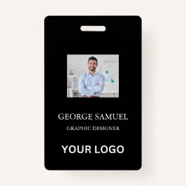 IDモダンカード | 会社カスタムロゴ従業員QR バッジ