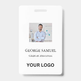 IDモダンカード | 会社カスタムロゴ従業員QR バッジ