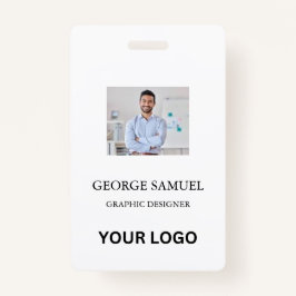 IDモダンカード | 会社カスタムロゴ従業員QR バッジ