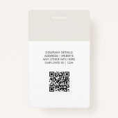 IDモダンカード |会社員(ミニマル) バッジ (裏面)