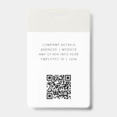 IDモダンカード |会社員QR バッジ (Back)