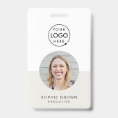 IDモダンカード |会社員QR バッジ (Front)