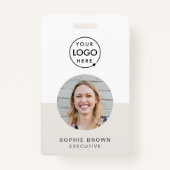 IDモダンカード |会社員QR バッジ (正面)