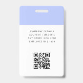 IDモダンカード |会社員QR バッジ (裏面)
