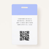 IDモダンカード |会社員QR バッジ (裏面)