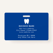 IDモダンカード |歯付きロゴフォトビジネス バッジ (裏面)